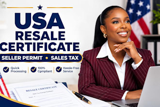 provide reseller resale certificate seller permit sales tax exemption in us