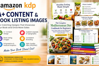 design amazon KDP a plus content and book listing images