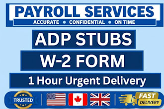 do stubs , adp , 1099, 1040 and w2 for employer and your employee