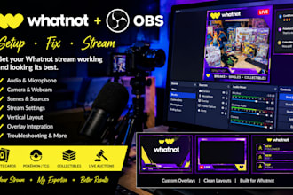 fix your whatnot obs audio, camera and stream issues