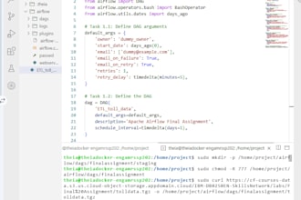 build automated etl data pipelines , databases, using airflow, kafka, and python