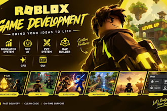 make a roblox simulator system, roblox npc ai, roblox map builder, pvp, gfx, gui