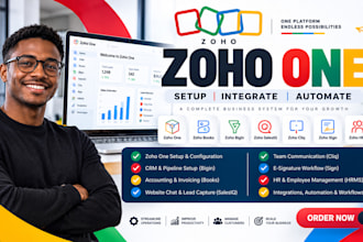 setup zoho one zohobooks zohoorms zoho cliq zoho salesiq zoho bigin zoho sign