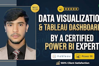 create tableau dashboard and data visualization as power bi expert