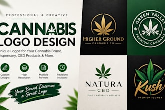 design cannabis creative logo