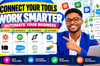 setup zapier quickbooks fellow outlook typeform salesforce aligh teamboard xero