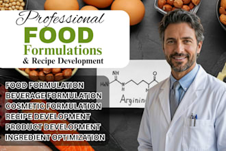 develop custom food formulations and product recipes
