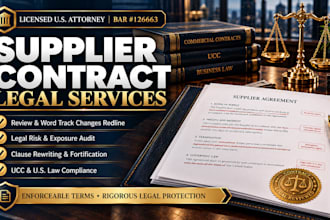 analyze your supplier contract and commercial terms