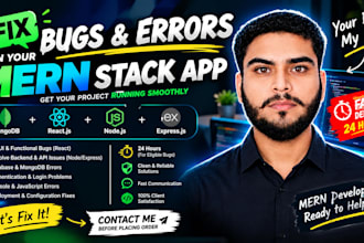 fix bugs in your mern app in 24 hours