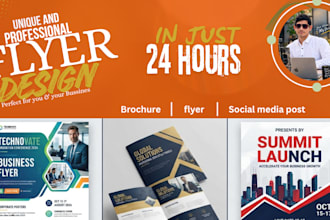 design modern marketing flyers, brochures, and posters