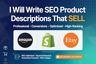 write SEO optimized ecommerce product description