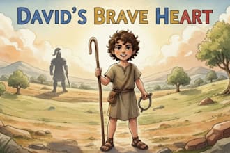 illustrate christian children story book, children story book illustration