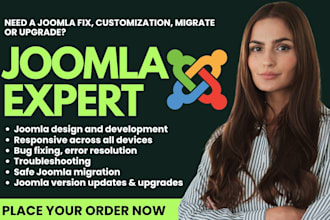 customize upgrade migrate and fix your joomla website issue