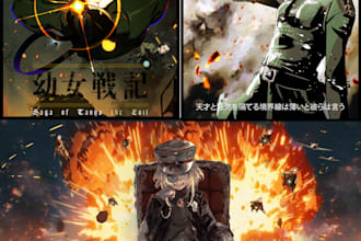 create custom anime posters and wallpapers