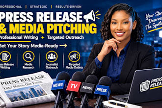 write your press release and pitch your brand story to targeted media outlets