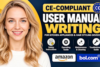 write ce compliant user manual kitchen appliance hair styling device bol amazon