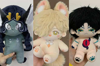 custom plush toy plushie stuffed animal character plush handmade plushie oc