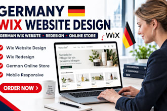 design germany wix website, redesign germany german wix online store expert