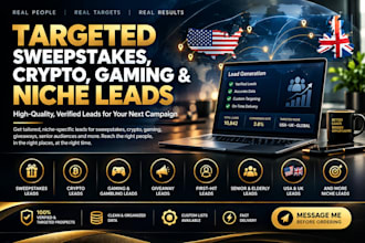 give premium mega millions leads, sweeps leads, first hit leads, senior old lead