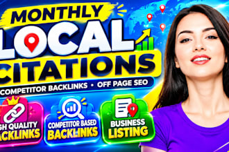 do monthly local citations and competitor backlinks for SEO