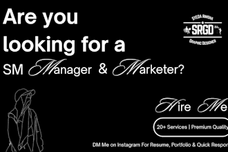 provide 20 plus sm management and marketing services
