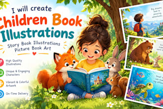 create children book illustrations story book illustrations picture book art