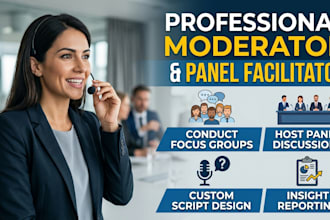 design focus group discussions and moderate focus groups