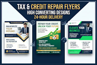 design professional tax flyer credit repair business flyer