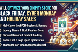 optimize your shopify store for black friday, cyber monday, and holiday sales