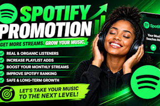 do organic spotify promotion to real and active audience