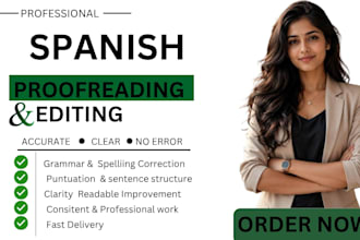 proofread  grammar correction edit your english or spanish texts