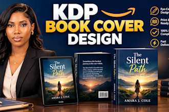 design a professional ebook and paperback cover in premium design KDP