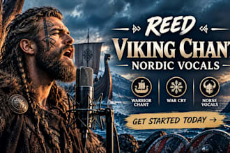 record nautical vocals viking chant nordic chant warrior vocals and war cry