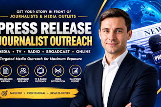 press release journalist outreach outlets TV radio broadcast PR syndication news