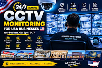 do remote cctv monitoring for US businesses