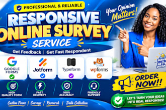 create survey form,, google forms and market research