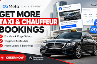 be your meta ads expert for taxi, transportation, and chauffeur facebook ads