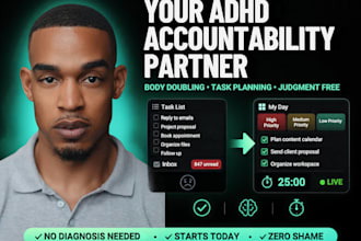 adhd virtual assistant accountability partner body doubling adhd coach