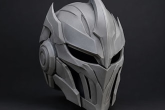 sculpt 3d cosplay mask helmet 3d armor design 3d helmet 3d mask for 3d printing