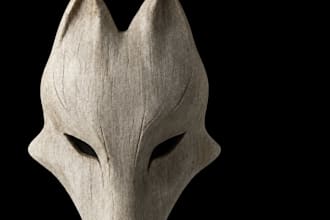 create custom 3d cosplay mask, anime mask, wearable mask and stl for 3d printing