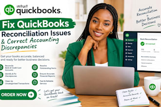 fix quickbooks reconciliation issues and correct accounting discrepancies