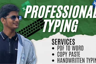 provide professional typing services