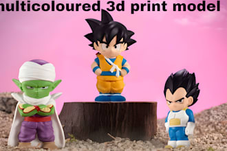 create multicoloured 3d print model stl to 3mf bambu lab 3d toy fdm printing