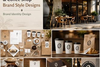design a restaurant logo, cafe menu and restaurant branding kit