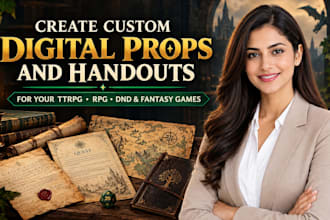 create custom digital props and handouts for your ttrpg rpg dnd and fantasy game