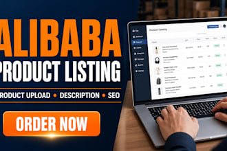 alibaba product listing upload description posting sourcing amazon listing seo