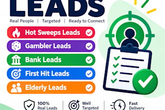 give you hot sweeps leads gambler leads bank leads first hit leads,elderly leads