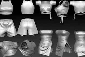 do 3d second life fivem clothing mesh vrchat imvu sansar y2k fashion 3d garment