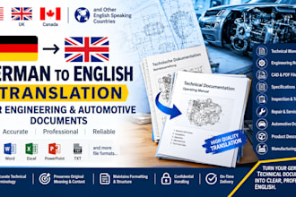 translate german to english technical engineering and automotive files