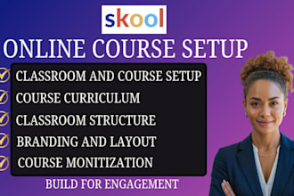 do skool community course setup, skool course setup and optimization